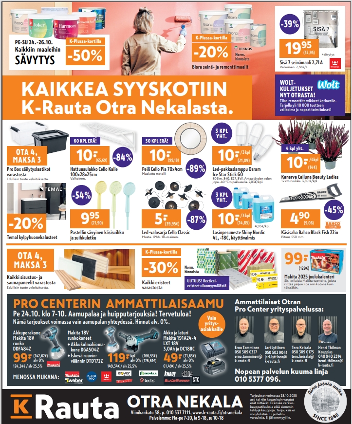 Tarjouksemme 24.10.-28.10.