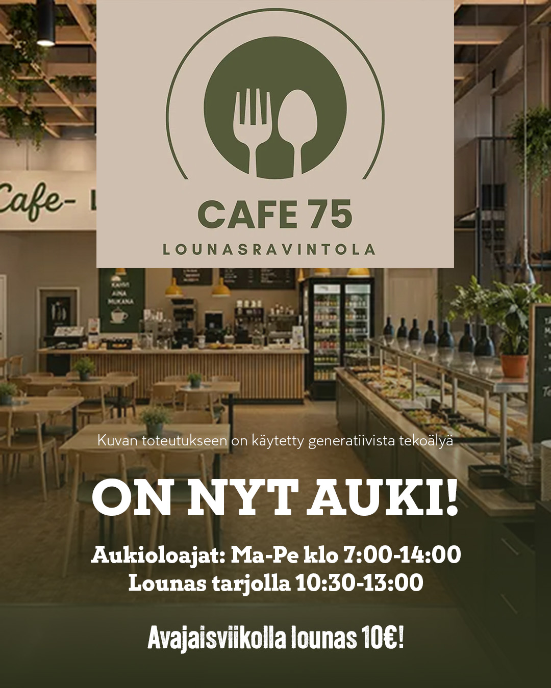 CAFE 75 ON NYT AUKI!