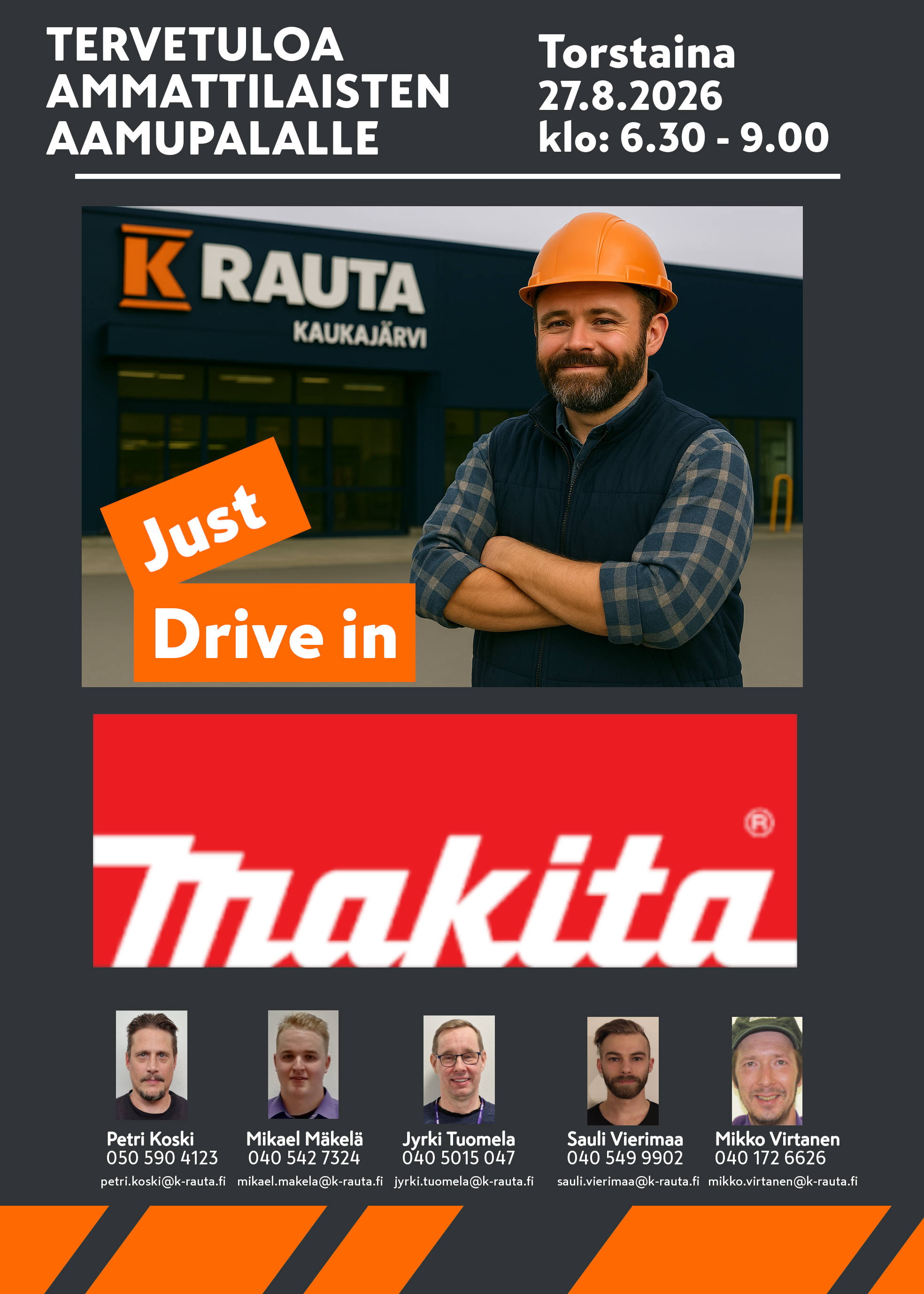 MAKITA-AMMATTIAAMU K-RAUTA KAUKAJÄRVELLÄ!